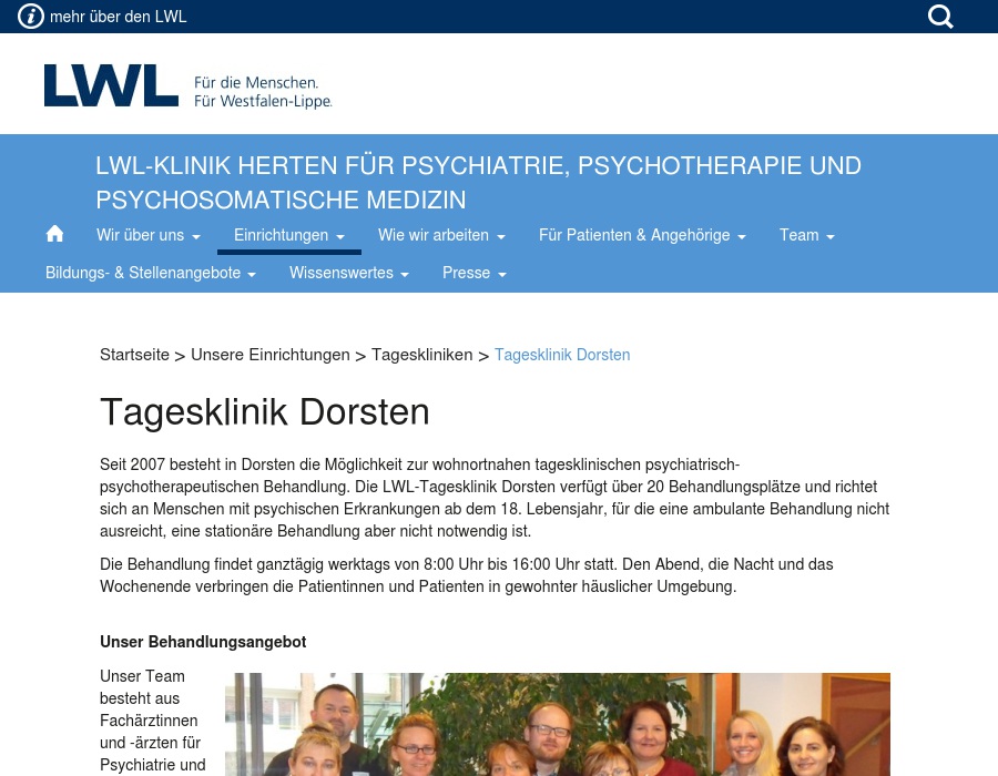 LWL-Klinik Herten - Tagesklinik Dorsten