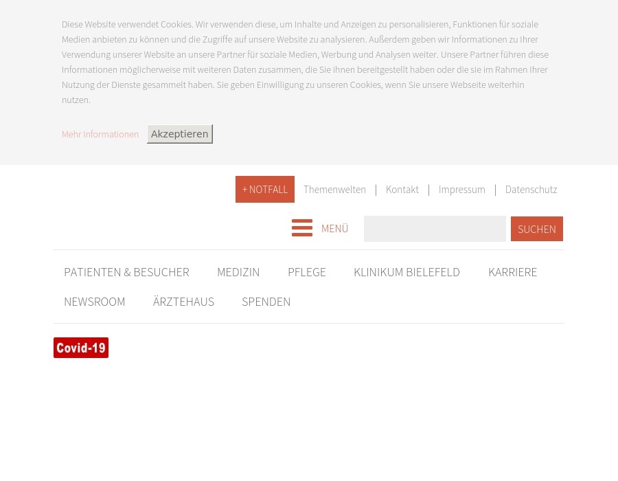 Klinikum Bielefeld, Standort Rosenhöhe