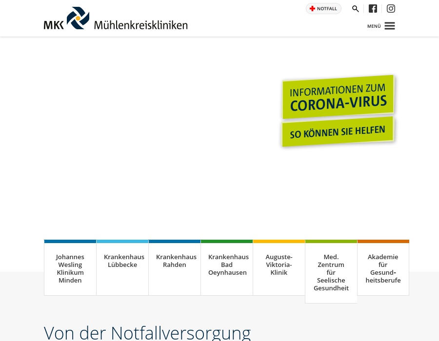 Krankenhaus Lübbecke-Rahden, Betriebsstelle Rahden