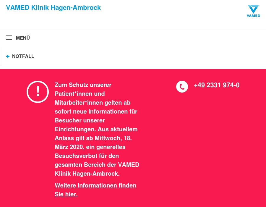 VAMED Klinik Hagen Ambrock