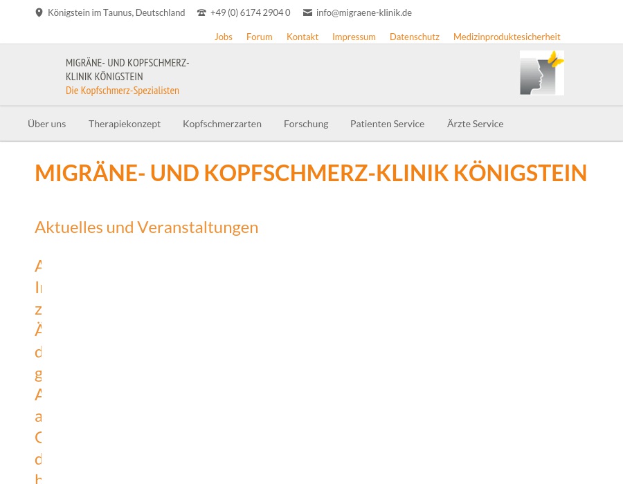 Migräne- und Kopfschmerzklinik Königstein