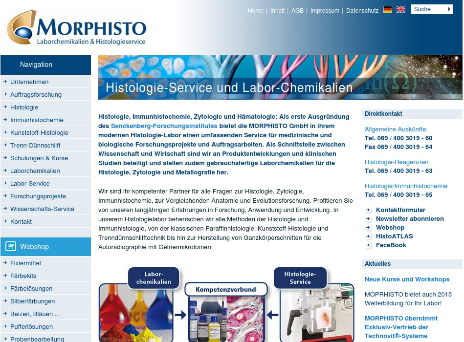 Morphisto - Histologie Dienstleistungen und Laborchemikalien