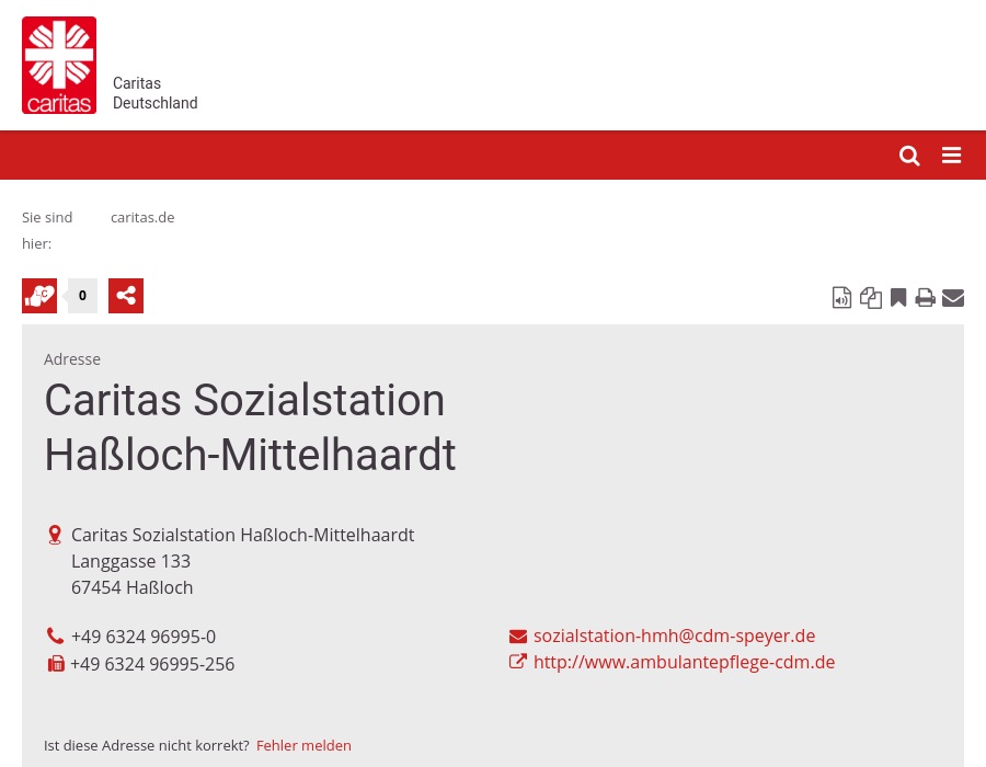 Gemeinnützige CDM Caritas Dienste Mobil GmbH