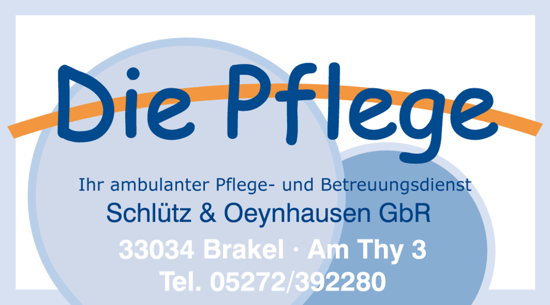 Logo: "Die Pflege" A. Schlütz & St. Oeynhausen