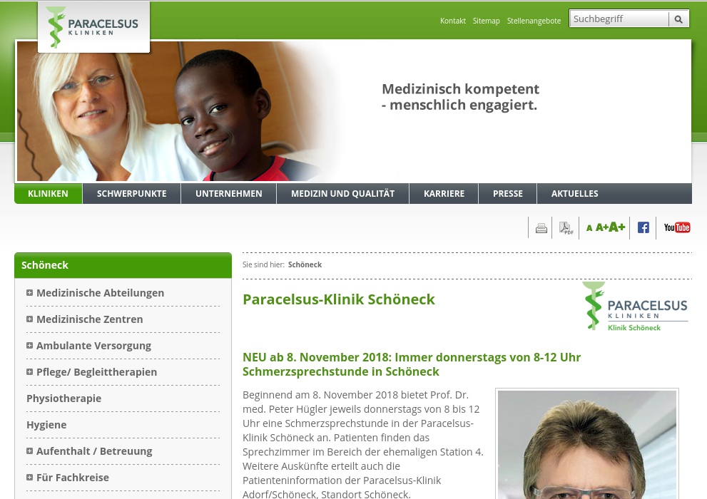 Amb. Pflegedienst der Paracelsus-Klinik Schöneck