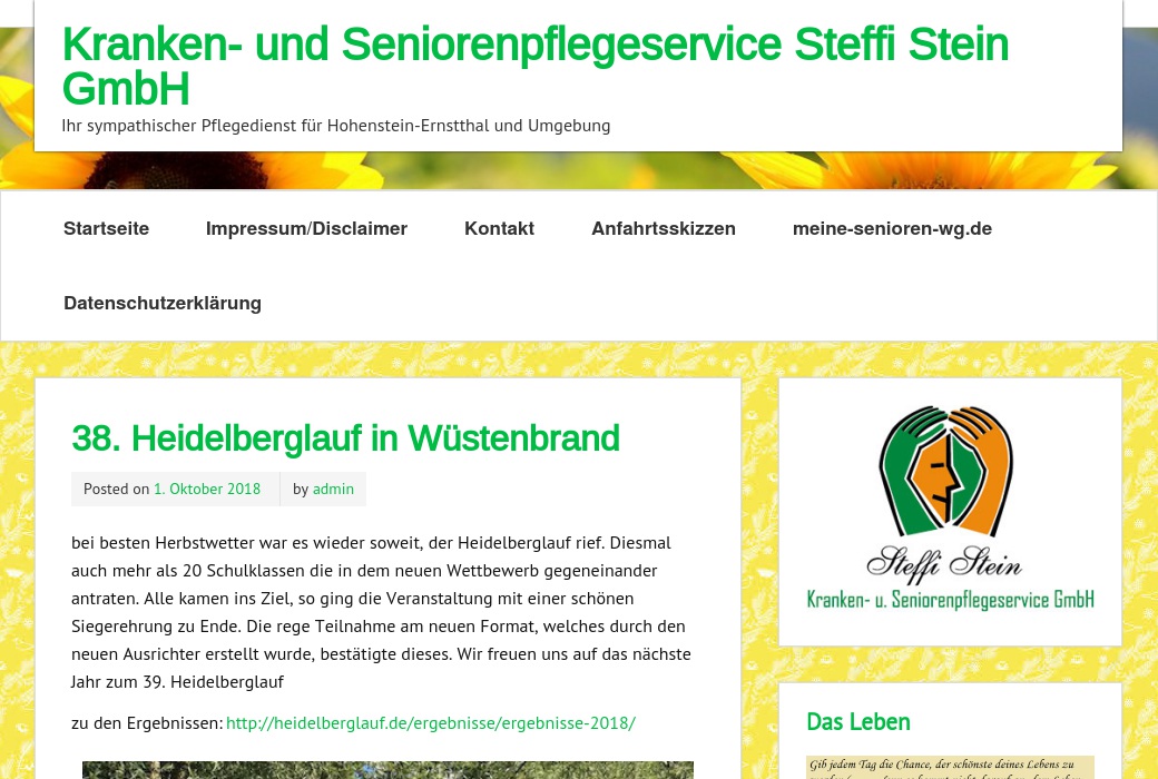Hauskrankenpflege, Kranken- und Seniorenpflegeservice Steffi Stein GmbH