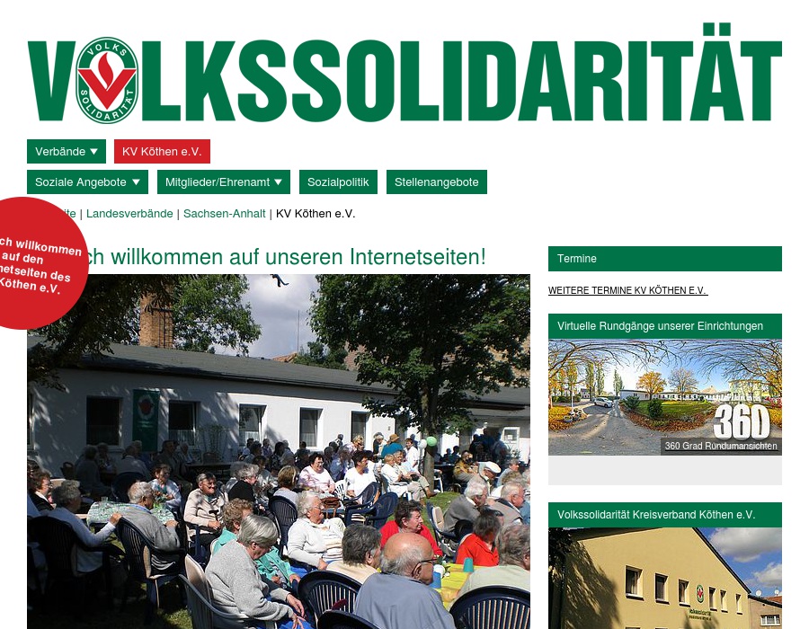 Volkssolidarität Kreisverband Köthen e. V. - Sozialstation -