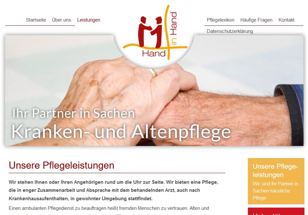 Hand in Hand GmbH Ambulanter Pflegedienst