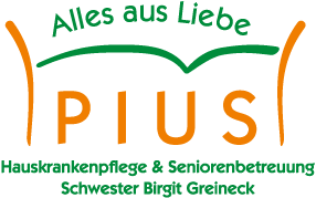 Logo: P.I.U.S. Hauskrankenpflege Seniorenbetreuung Schwester Birgit Greineck