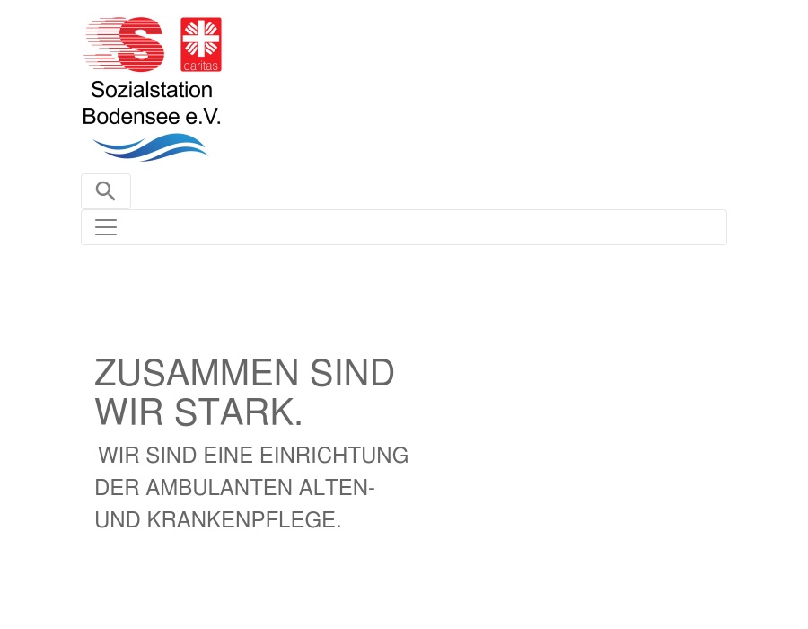 Sozialstation Bodensee e.V., Pflegebereich Stockach