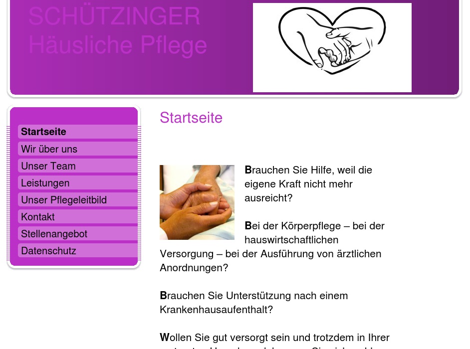 Häusliche Pflege Schützinger