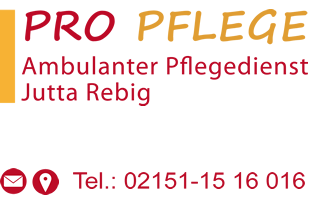Logo: PRO PFLEGE ambulanter Pflegedienst Jutta Rebig