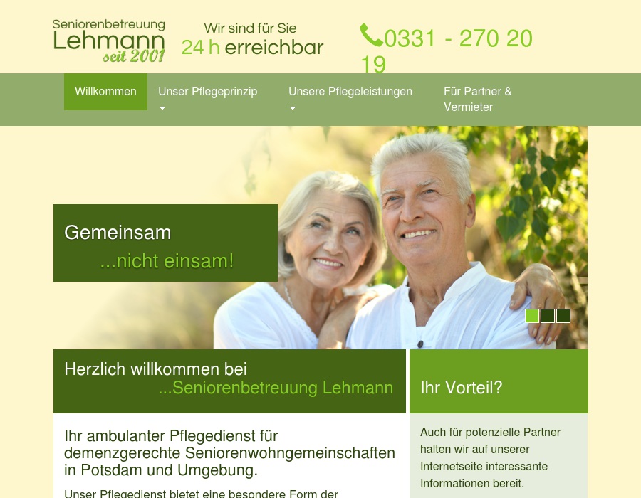 Seniorenbetreuung Lehmann