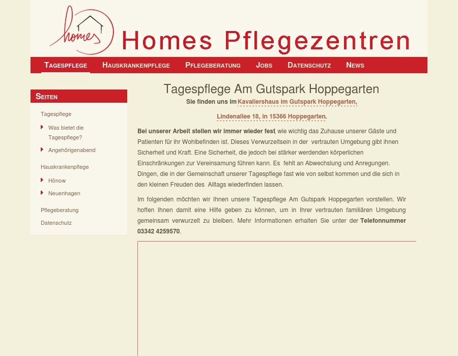 Homes Pflegezentren GmbH Mobiles Pflegezentrum Neuenhagen