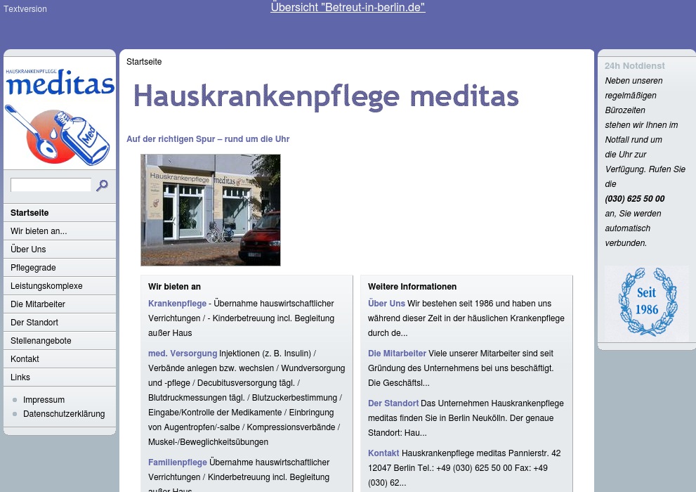 Hauskrankenpflege Meditas Susanne Meyer