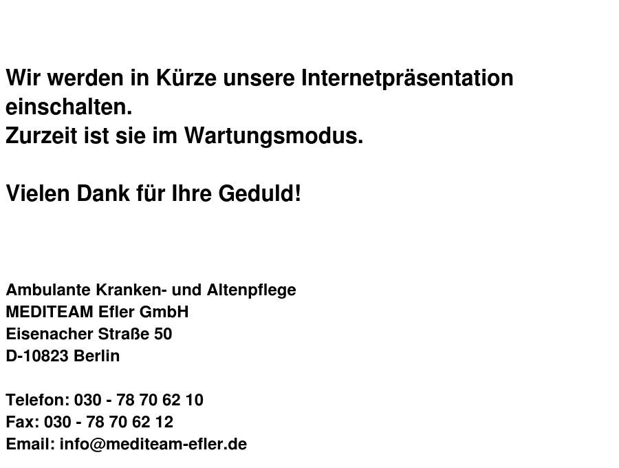 Ambulante Kranken- und Altenpflege MEDITEAM EFLER GmbH