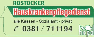 Logo: Rostocker Hauskrankenpflegedienst Schwester Marlis Bellin