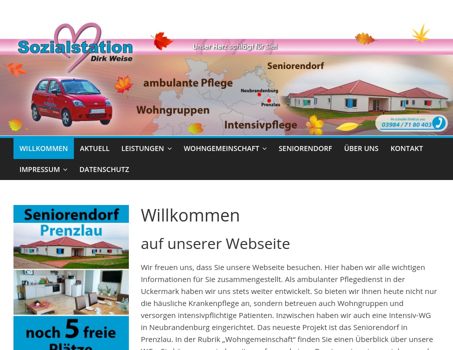 Sozialstation Dirk Weise Ambulanter Pflegedienst