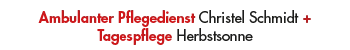 Logo: Pflegedienst Christel Schmidt GmbH
