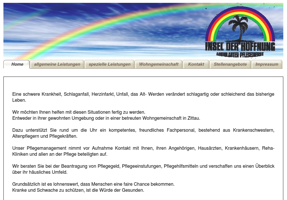 Ambulanter Pflegedienst Insel der Hoffnung Simone Wolter SGB V, XI