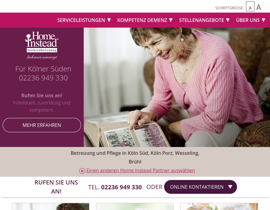 Wir pflegen Leben - A. L. Familienbetreuungsdienste Köln-Süd GmbH