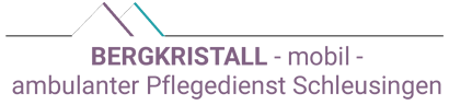Logo: Bergkristall-mobil-  ambulanter Pflegedienst Schleusingen