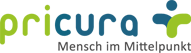 Logo: pricura GmbH Mensch im Mittelpunkt