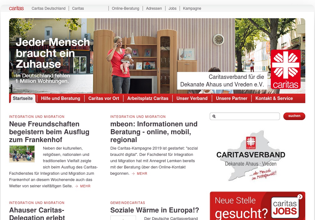 Caritas Pflege & Gesundheit, Mobile Pflege Schöppingen