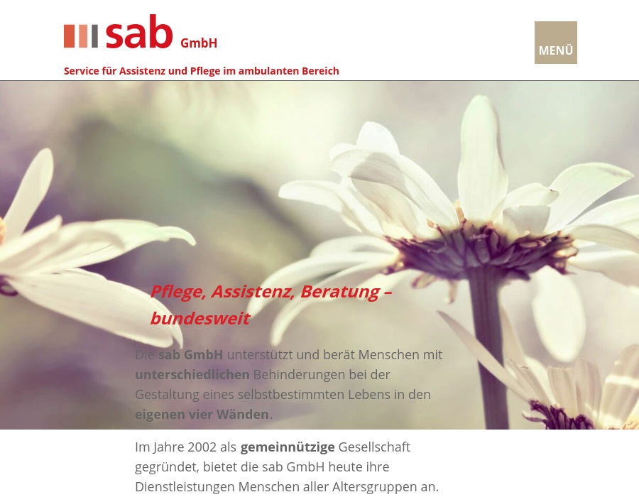 sab GmbH - Service für Assistenz und Pflege im ambulanten Bereich