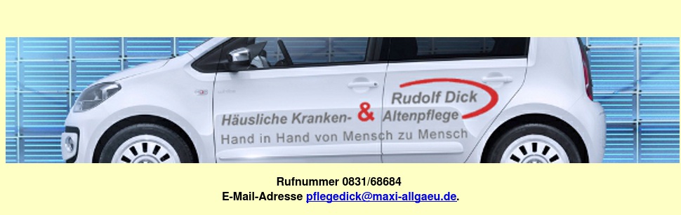 Häusliche Kranken- und Altenpflege Rudolf Dick