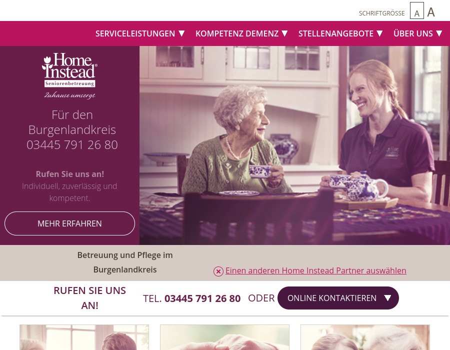 Bildungs- und Kooperationsgesellschaft mbH, Ambulante Seniorenbetreuung