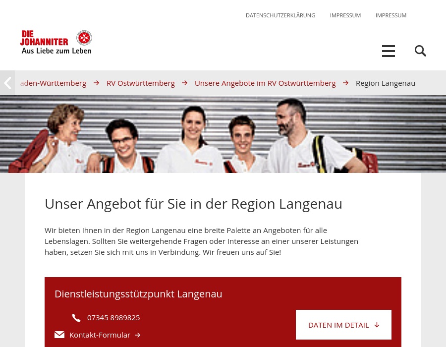 Johanniter-Unfall-Hilfe e.V. Regionalverband Ostwürttemberg