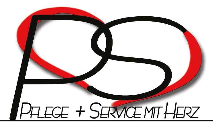 Logo: Pflege + Service mit Herz
