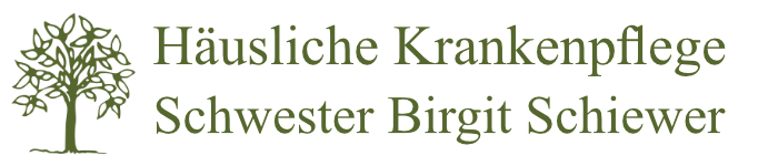 Logo: Häusl. Kranken- u. Altenpfl. Schw. Birgit Schiewer