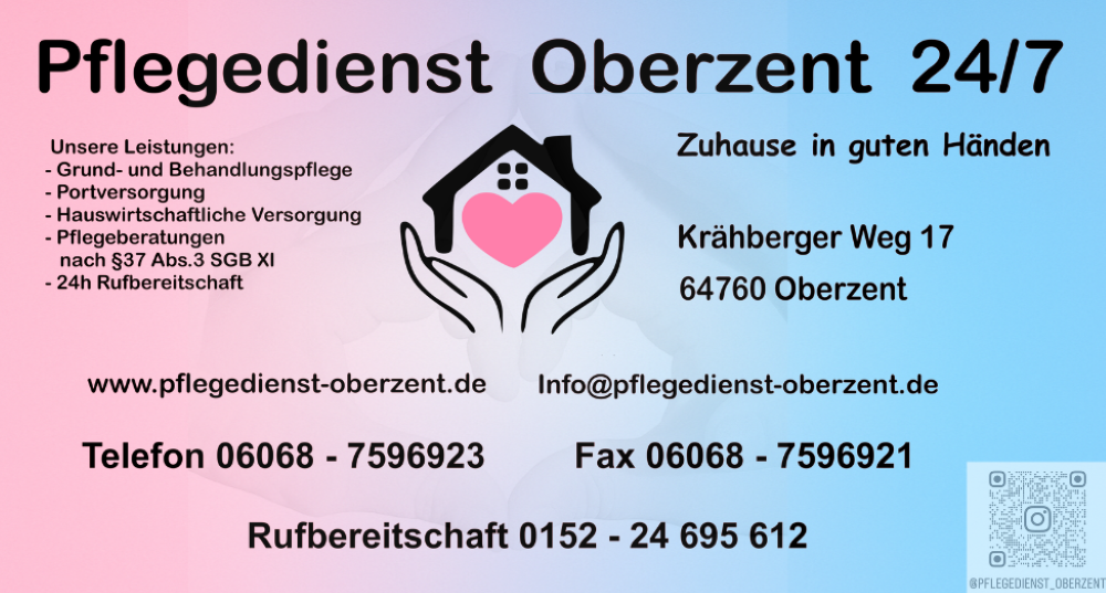 Logo: Pflegedienst Oberzent 24/7