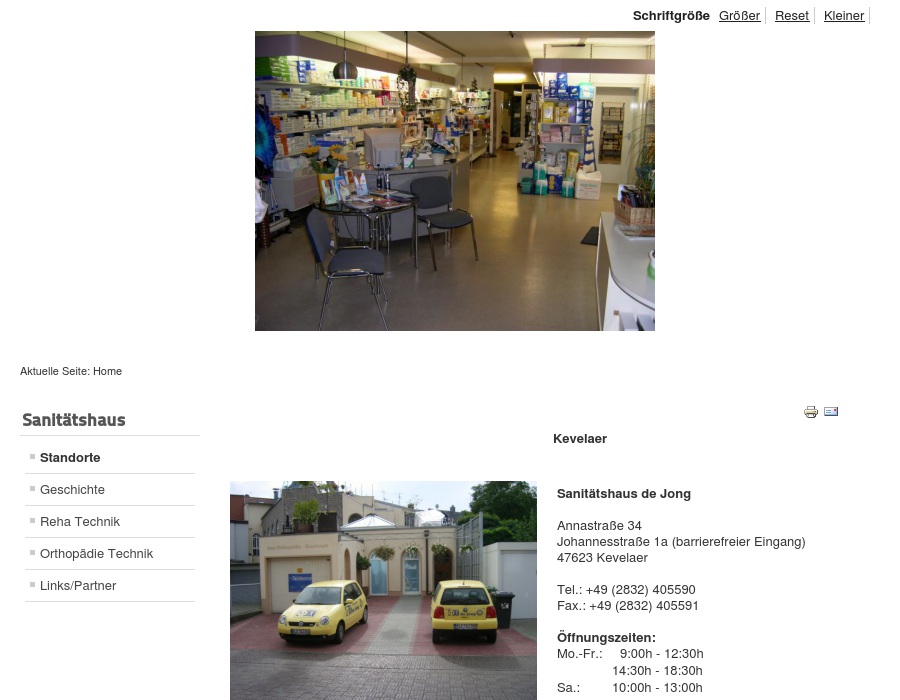 Sanitätshaus de Jong