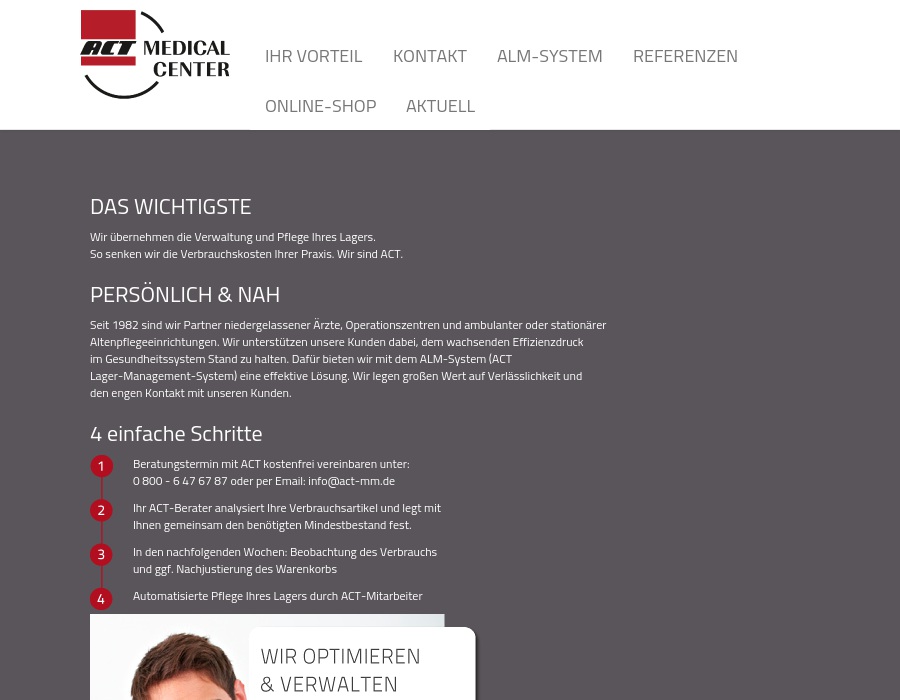 ACT medical center GmbH Gesundheitsprodukte