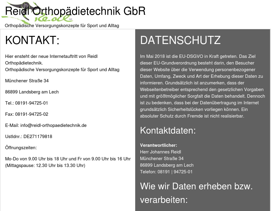 Reidl Orthopädietechnik GbR