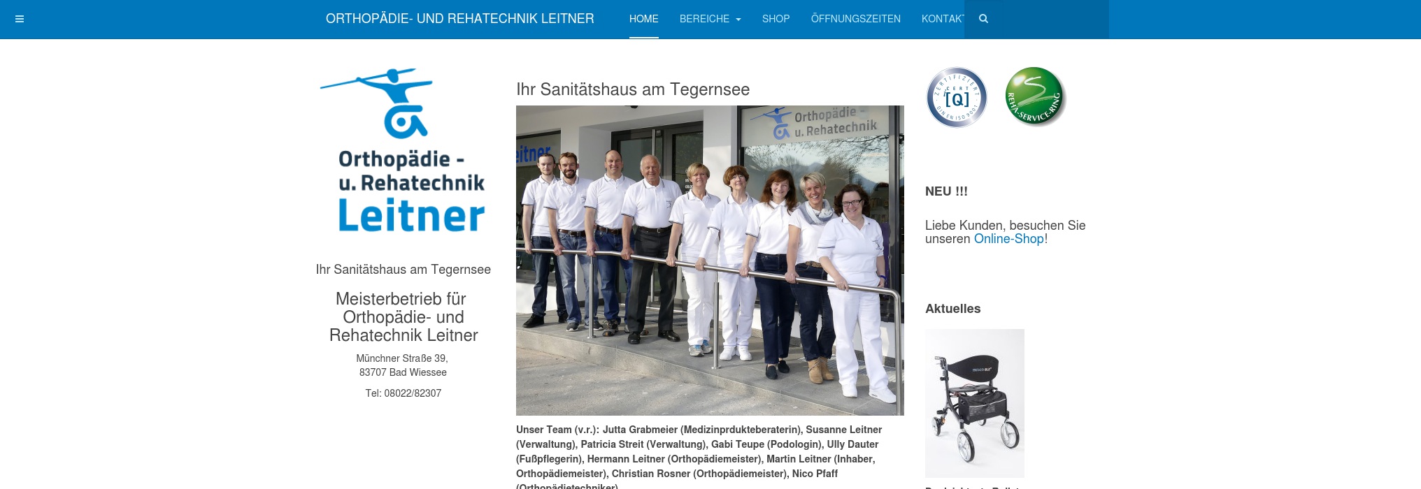 Sanitätshaus, H. Leitner