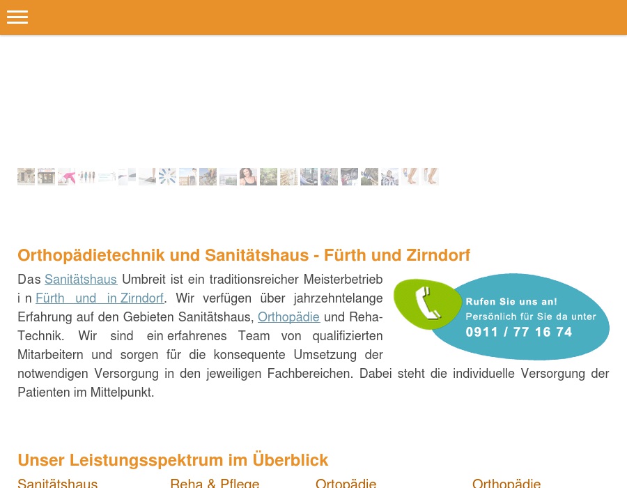 Sanitätshaus/Orthopädietechnik Rudolf Umbreit Inhaber W. Butz