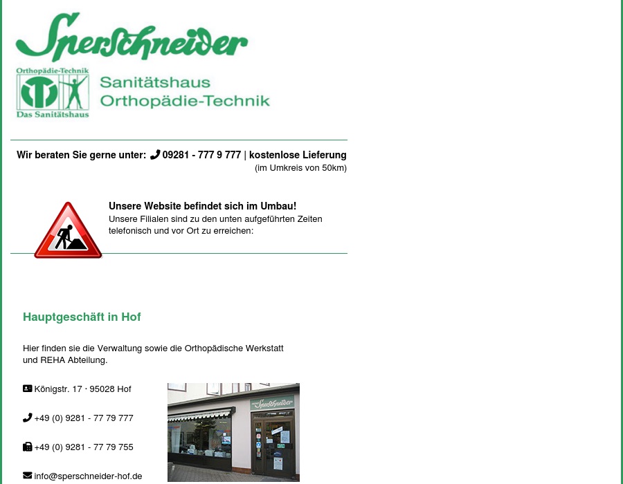 Sperschneider Sanitätshaus Orthopädie + Rehatechnik GmbH