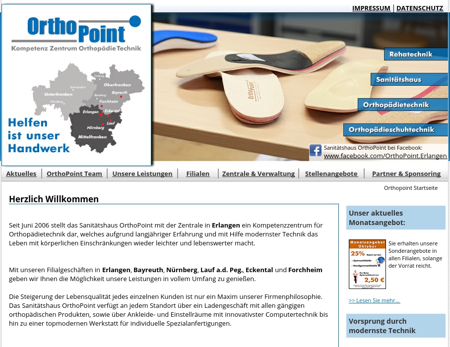 Sanitätshaus Orthopoint im Med Center Rückl + Schick GdbR