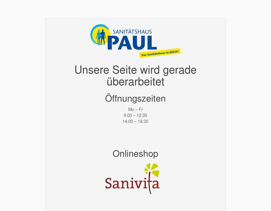 Sanitätshaus Paul Inh. Sascha Dichant e.K.