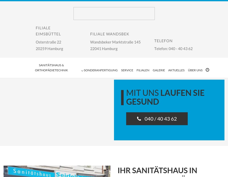 Sanitätshaus Seidel Orthopädietechnik GmbH Sanitätshaus