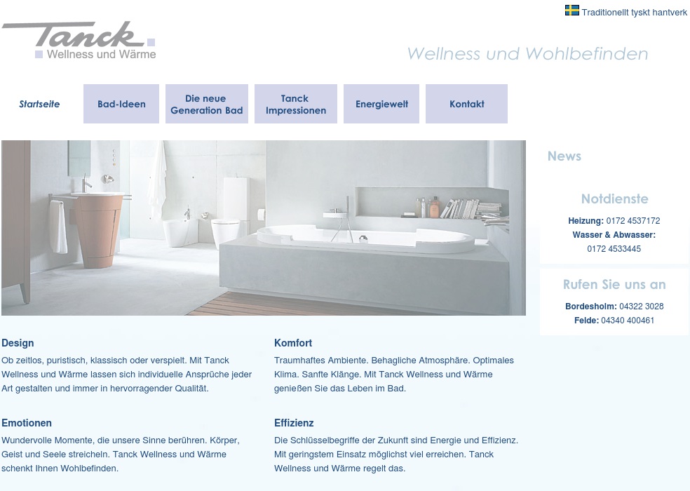Tanck Wellness und Wärme