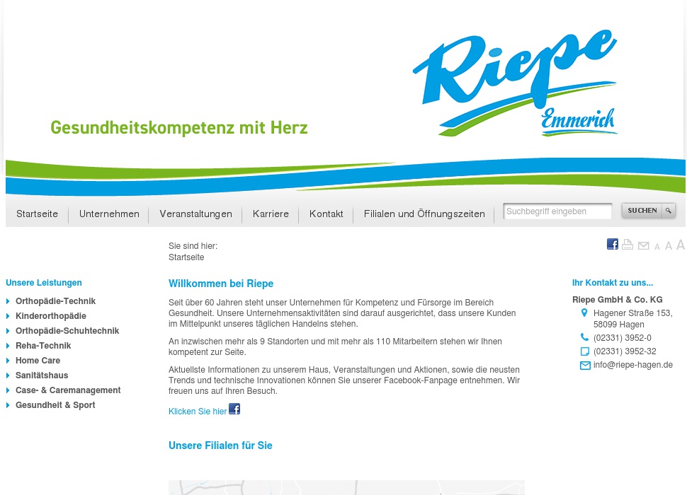 Riepe Sanitätshaus Sanitätsdienst