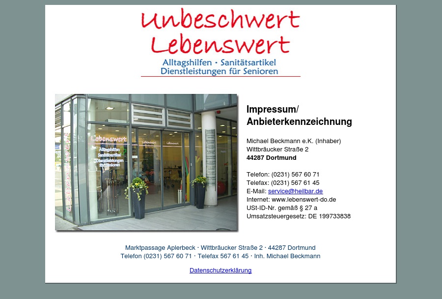 Unbeschwert Lebenswert