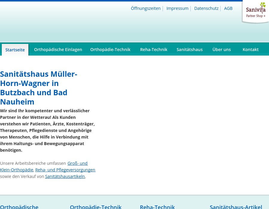 Technische Orthopädie Sanitätshaus Müller-Horn-Wagner GmbH