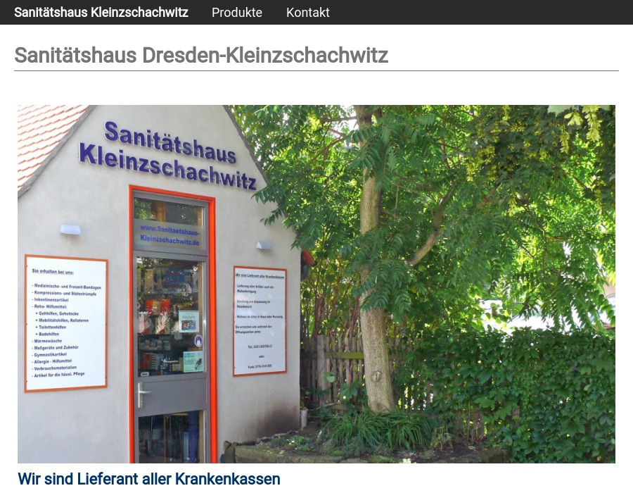 Sanitätshaus Kleinzschachwitz