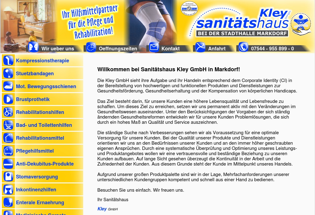 Kley GmbH Sanitätshaus